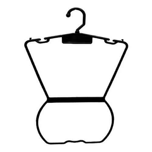 Cabide Silhueta Adulta Preta  Cabide Silhueta Adulta Preta