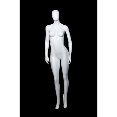 Manequim Feminino Fitness ovo branco de plastico 