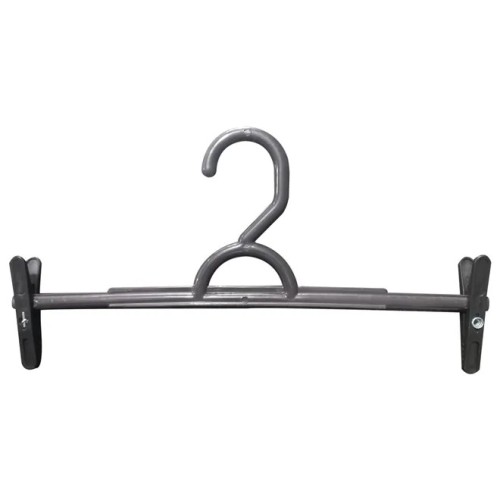 Kit  C/ 50 Cabides C/ Presilhas de Plástico Preto 