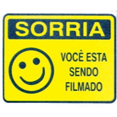 Etiqueta Sorria Pacote C/ 2 peça 