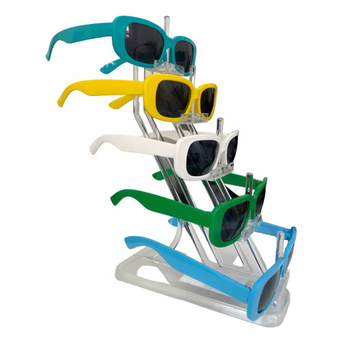 Expositor de óculos em acrílico 5 lugares 