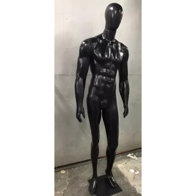 Manequim Masculino Bombado de Plástico Preto 