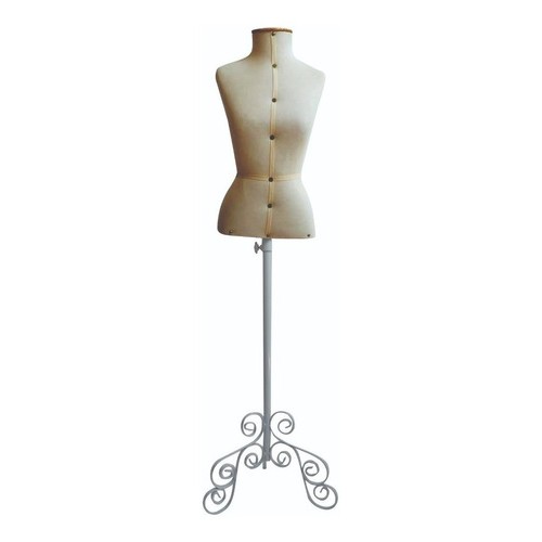 Busto costureira com pedestal vintage 