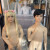 Casal Manequim Infantil de  Fibra Realista 
