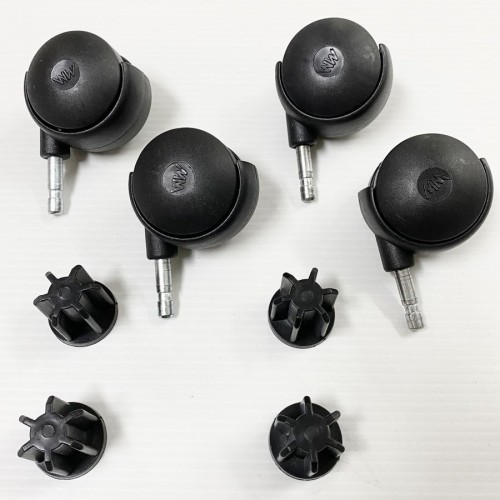 Jogo de Rodinhas C/ 4 Peças Para Araras de Chão 