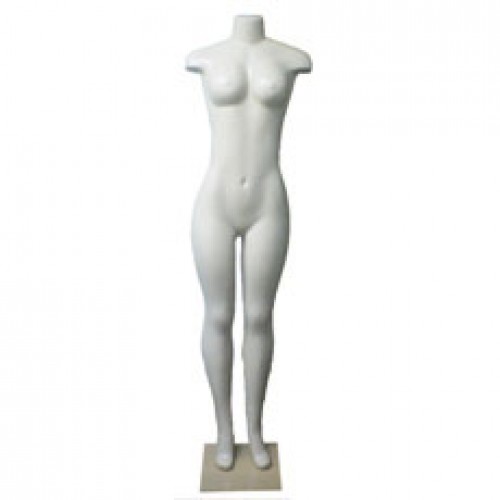 Manequim feminino turbinado com pedestal