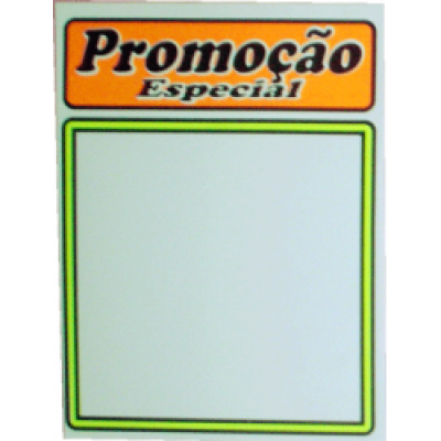 Etiqueta Promoção Especial Laranja